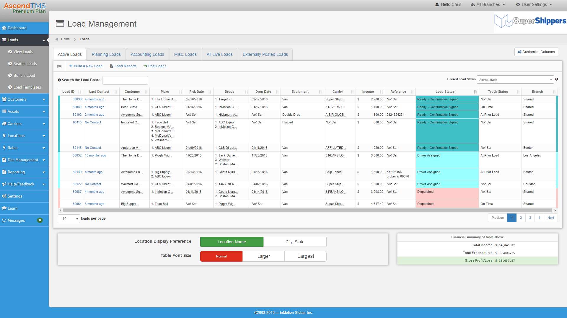 AscendTMS — Transportation Management Software (TMS)