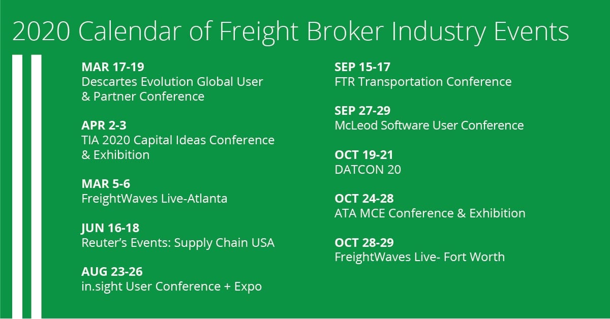 Guide to freight broker industry events